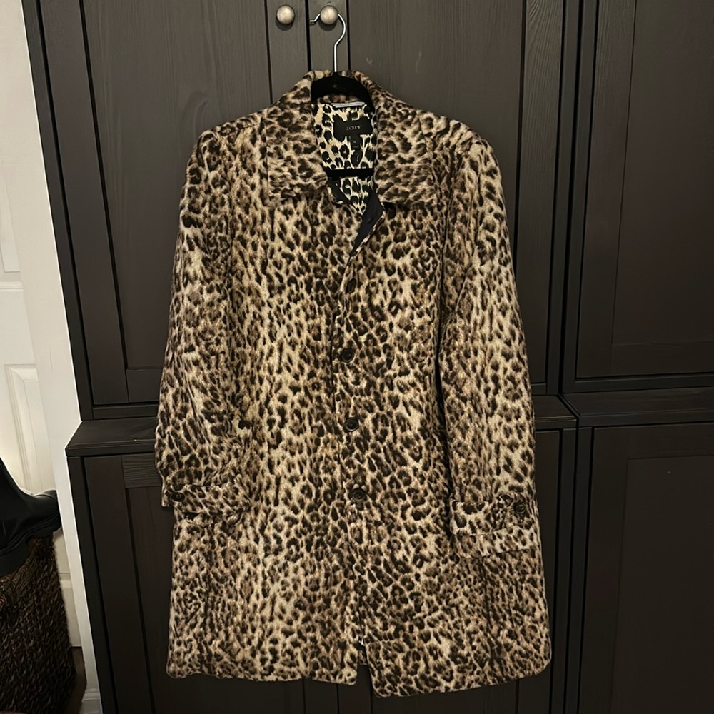 J.Crew Leopard Coat